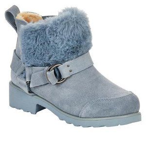 NWT Bearpaw Roxy Suede Moto Boots